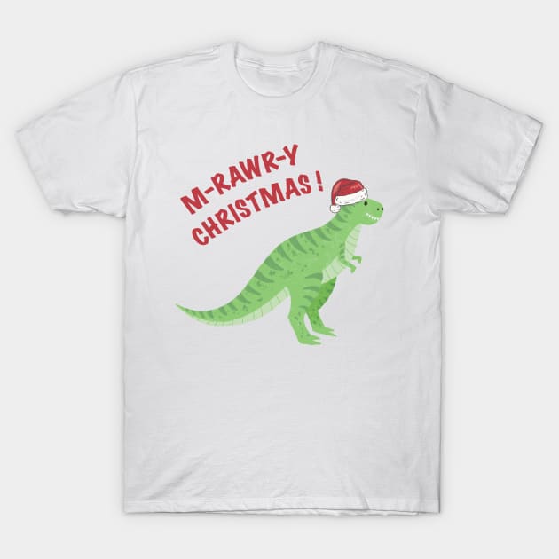 M-RAWR-Y Christmas! T-Shirt by SWON Design